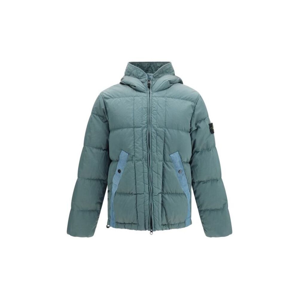 Stone Island Bicolor Polyamide Full-Length Men's Jacket